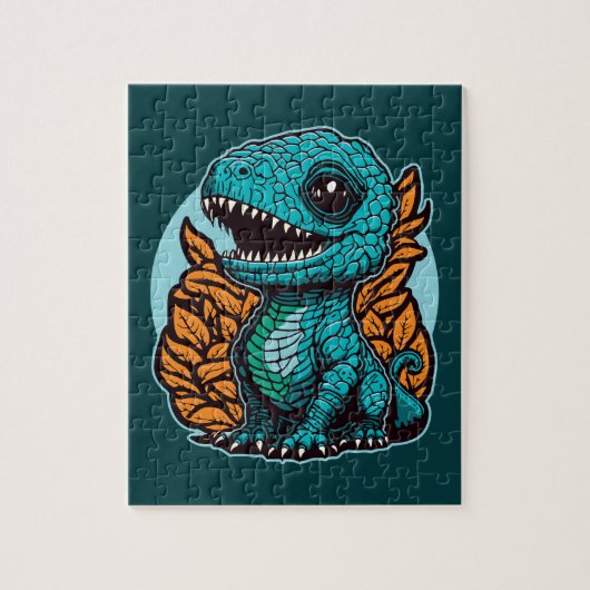 可愛いベビー恐竜 ジグソーパズル (縦)