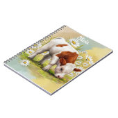 可愛いベビー牛のデイジー国 ノートブック (左側)