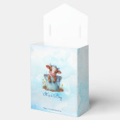 可愛いベビー牛のバケツブルーの赤ちゃんシャワーその男の子 フェイバーボックス (オープン)