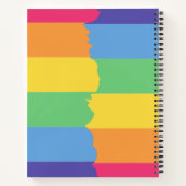 可愛いベビー読ゼブラの本名子供レインボー ノートブック (裏面)