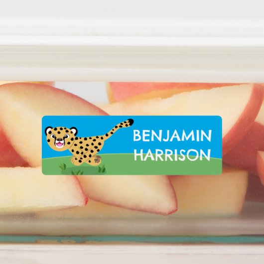 可愛いベビー走チーテパーソナライズされたー ラベル (貼付)