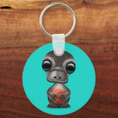 可愛いベビー遊のカモノハシ キーホルダー (正面)