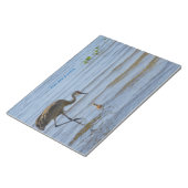 可愛いベビー鳥のメモ帳と砂丘クレーン ノートパッド (アングル)