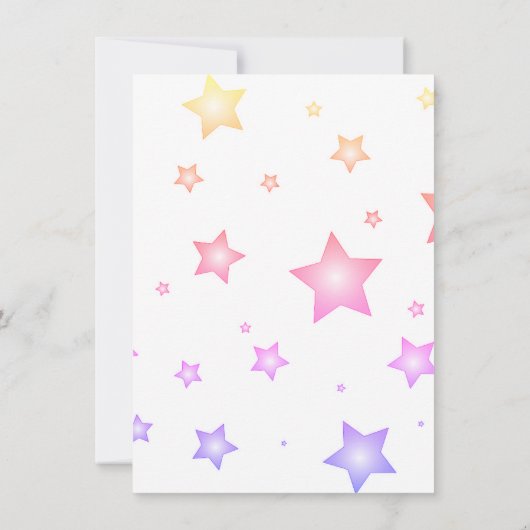 可愛いベビー 招待状 (裏面)