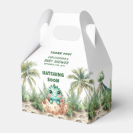 可愛いベビーDino Hatching Soon Thank You Box フェイバーボックス