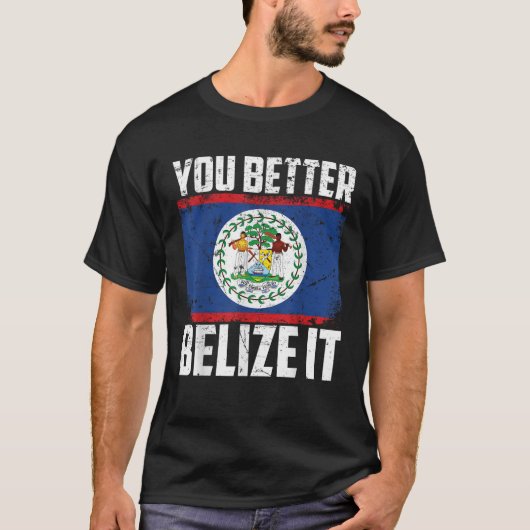 可愛いベリーズおもしろいIt Belizean Country F Tシャツ (正面)