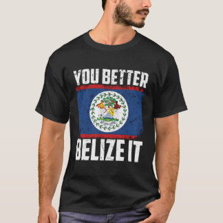 可愛いベリーズおもしろいIt Belizean Country F Tシャツ