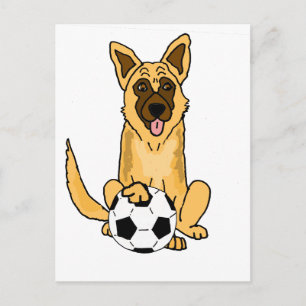 可愛いベルギー人のマリノワ遊ス犬のサッカー漫画 ポストカード