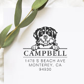 可愛いベルネーズマウンテンドッグカスタムドッグアドレス セルフインキングスタンプ