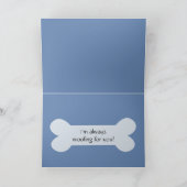 可愛いベルネーゼ山犬グリーティングカード カード (内部)