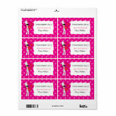 可愛いベーキングラベルパーソナライズされた ラベル (フルシート)