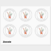 可愛いベーキング用品パン屋 ラウンドシール (シート)