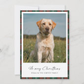 可愛いペットおもしろい犬写真プライドクリスマスカード シーズンカード (正面)