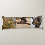 可愛いペットのコラージュ写真抱き枕 ボディピロー (裏面)