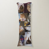 可愛いペットのコラージュ写真抱き枕 ボディピロー (正面縦)