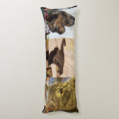 可愛いペットのコラージュ写真抱き枕 ボディピロー (裏面 (縦))