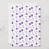 可愛いペットシッカスタムター犬の子犬の写真ありがとう カード (裏面)