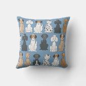 可愛いペットドッグお洒落モダンシンプルスタイル クッション (裏面)