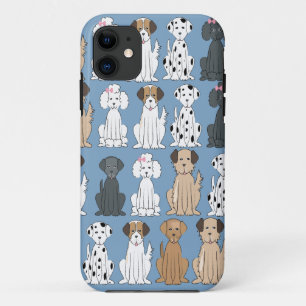 可愛いペットドッグお洒落モダンシンプルスタイル iPhone 11 ケース