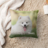 可愛いペットパーソナライズされたの写真名犬派 クッション (ブランケット)
