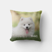 可愛いペットパーソナライズされたの写真名犬派 クッション (正面)