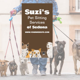 可愛いペット座り犬猫 名刺