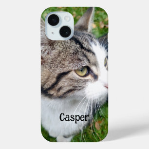 可愛いペット猫の写真Kolly There iPhone 15ケース