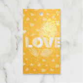 可愛いペルソナライズフォトバレンタインデー ギフトタグ (正面)