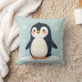 可愛いペンギンの写真 クッション (ブランケット)
