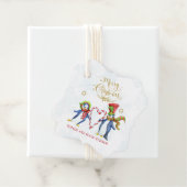 可愛いペンギン夫妻メリークリスマススクリプト フェイバータグ (インサイチュ)