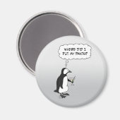 可愛いペンギン恋しく思マグネット マグネット (正面/裏面)