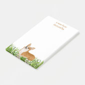 可愛いペンブロークコーギドモノグラム名 ポストイット (アングル)