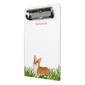 可愛いペンブロークコーギドモノグラム名 ミニクリップボード (アングル2)