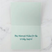 可愛いホッキョクグマの歌は非常に早いクリスマスを持っている! カード (内部)