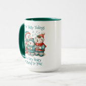 可愛いホッキョクグマの歌は非常に早いクリスマスを持っている! マグカップ (正面左)