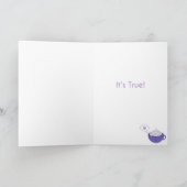 可愛いホットチョコレート「愛してる」 カード (内部)