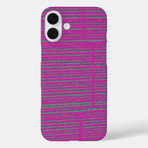 可愛いホットピユニークッモダンクストライプのパターカッコいいン iPhone 16 PLUSケース