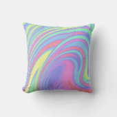 可愛いホログラフィックマーブルアート クッション (正面)