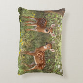可愛いホワイテールディアツイン アクセントクッション (裏面(縦))