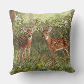 可愛いホワイテールディアツイン クッション (裏面)