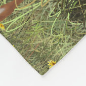 可愛いホワイテールディアツイン フリースブランケット (角)