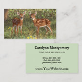 可愛いホワイテールディアツイン 名刺 (正面/裏面)