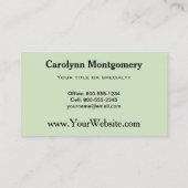 可愛いホワイテールディアツイン 名刺 (裏面)