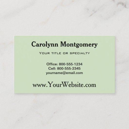 可愛いホワイテールディアツイン 名刺 (裏面)