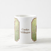 可愛いホワイトテールフェイン コーヒーマグカップ (中央)