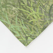 可愛いホワイトテールフェイン フリースブランケット (角)