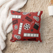 可愛いホームシアター映画の夜の装飾 クッション (ブランケット)