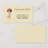 可愛いホームヘルス気にナースサービス名刺 名刺 (正面/裏面)