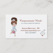 可愛いホームヘルス気にナースサービス名刺 名刺 (正面)