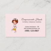 可愛いホームヘルス気にナースサービス名刺 名刺 (正面)